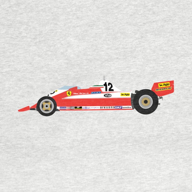 Ferrari 312T3 Gilles Villeneuve by s.elaaboudi@gmail.com